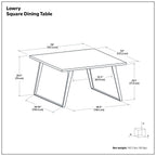 Lowry Square Dining Table