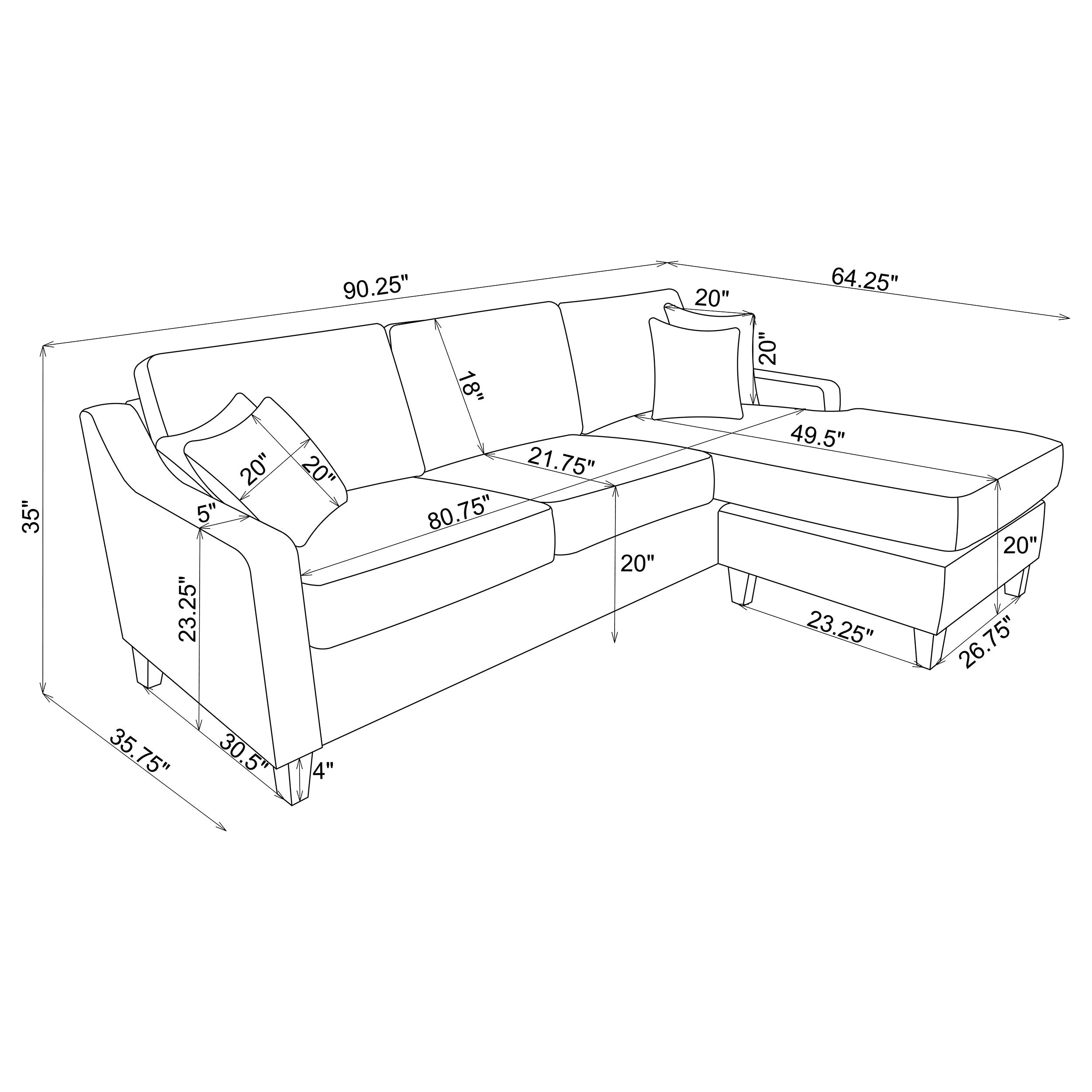 Mcloughlin Upholstered Sloped Arm Sectional Sofa Platinum-CoasterEssence