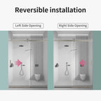 Frameless Single Sliding Soft-Close Shower Doors 68-72" W
