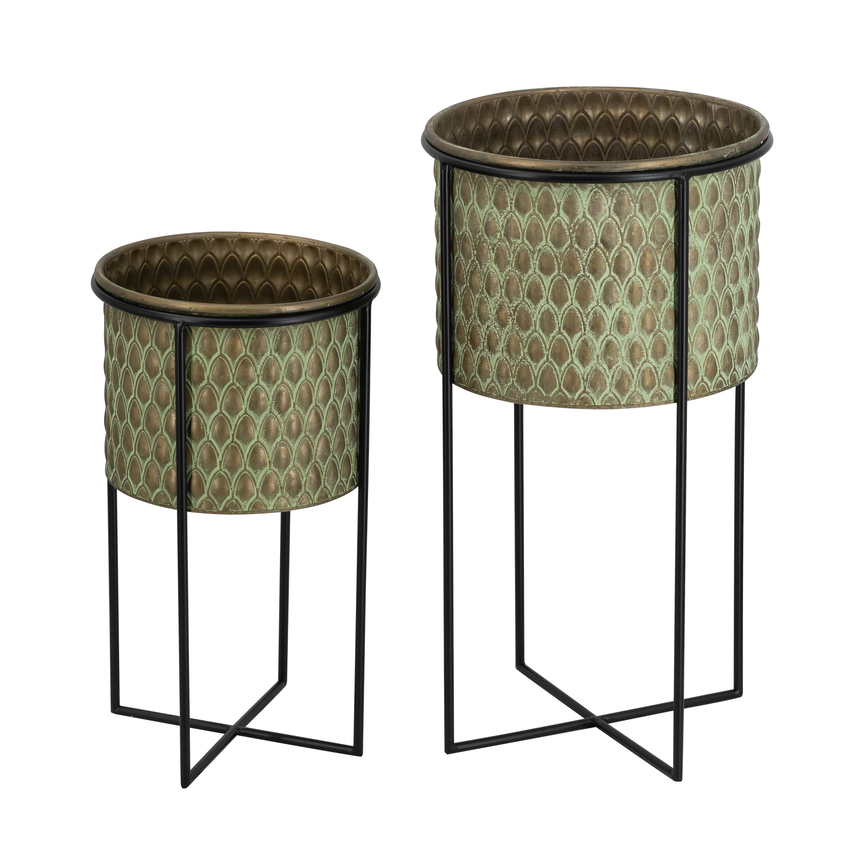 S/2 Textured Pots