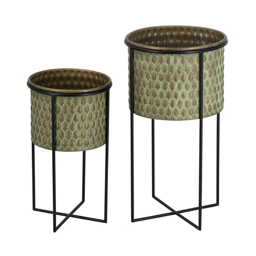 S/2 Textured Pots