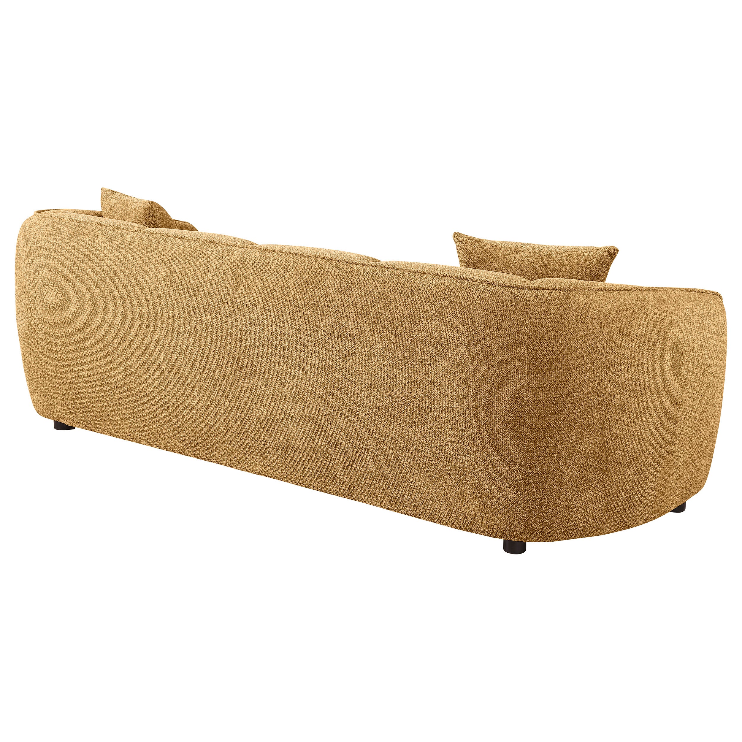 Aleisha Chenille Upholstered Sofa Mustard Yellow-