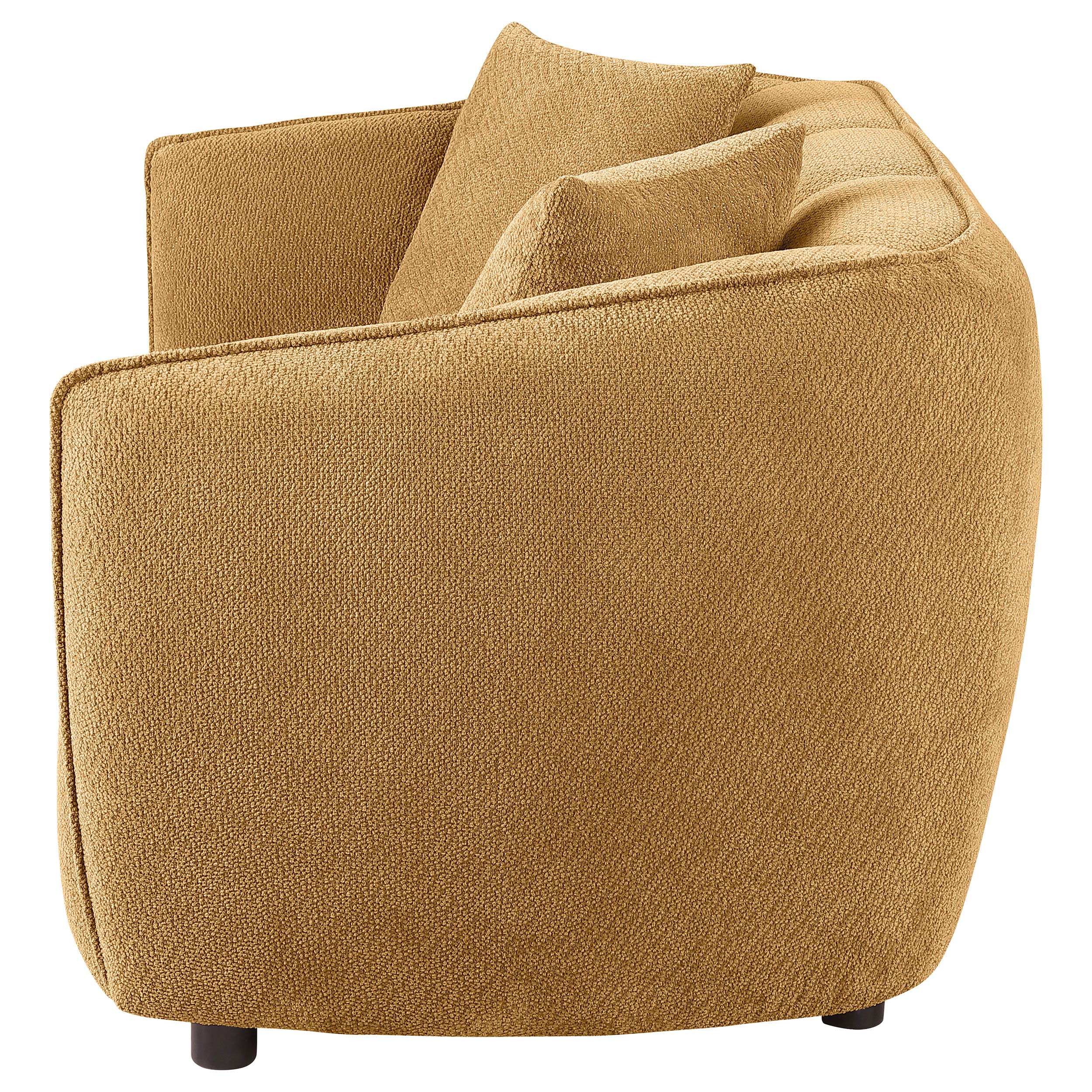 Aleisha Chenille Upholstered Loveseat Mustard Yellow-
