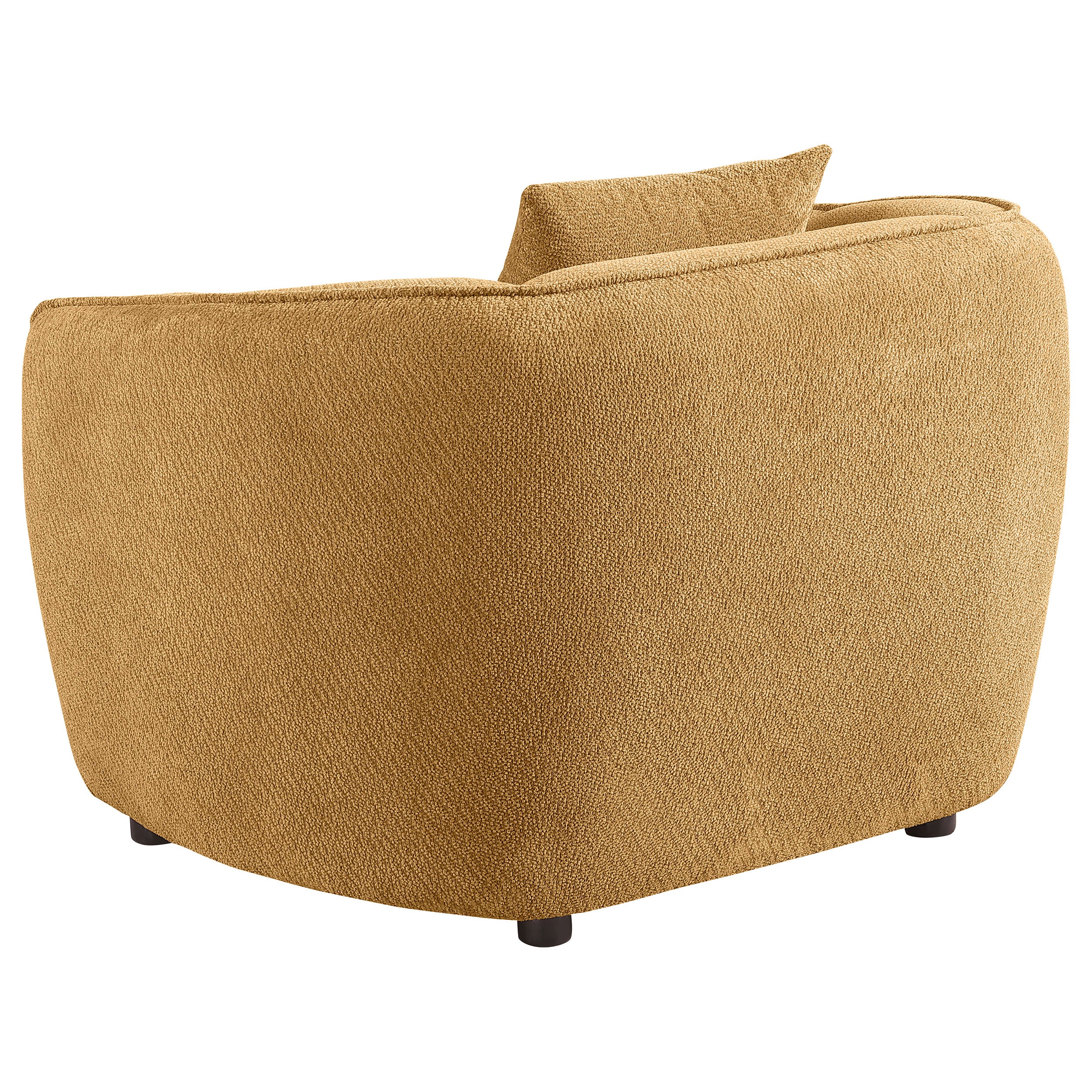 Aleisha Chenille Upholstered Accent Chair Mustard Yellow-