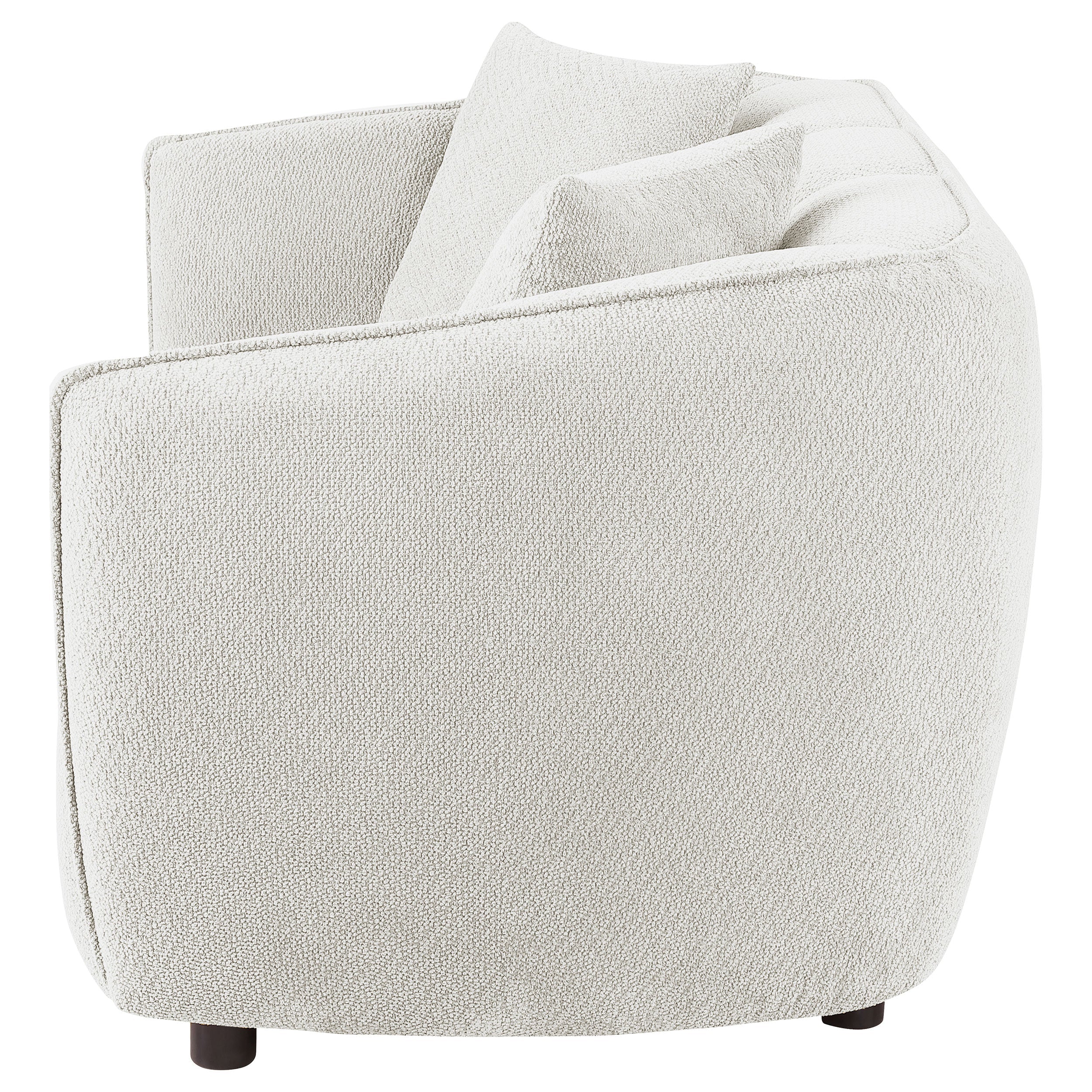 Aleisha Chenille Upholstered Loveseat Ivory-