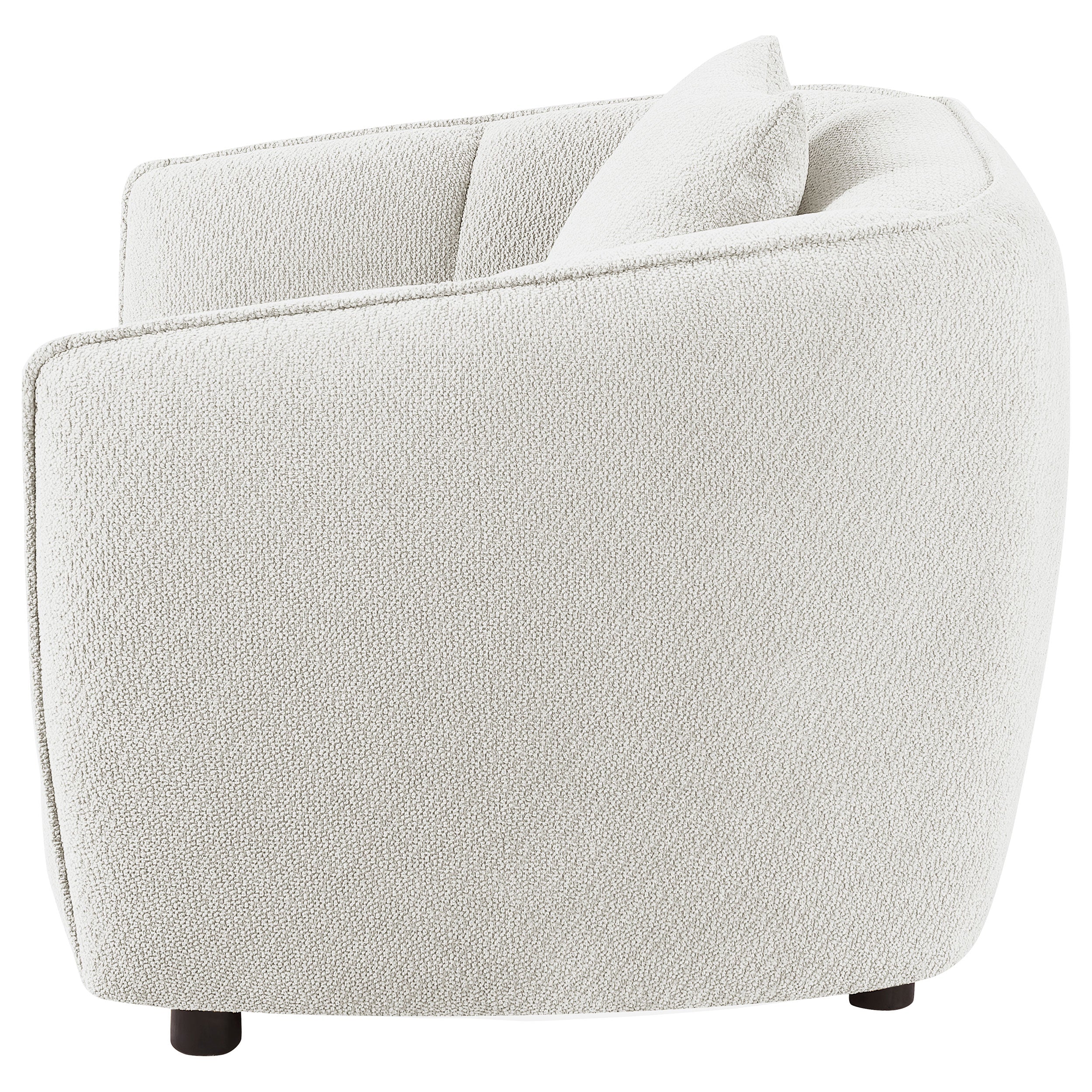 Aleisha Chenille Upholstered Accent Chair Ivory-