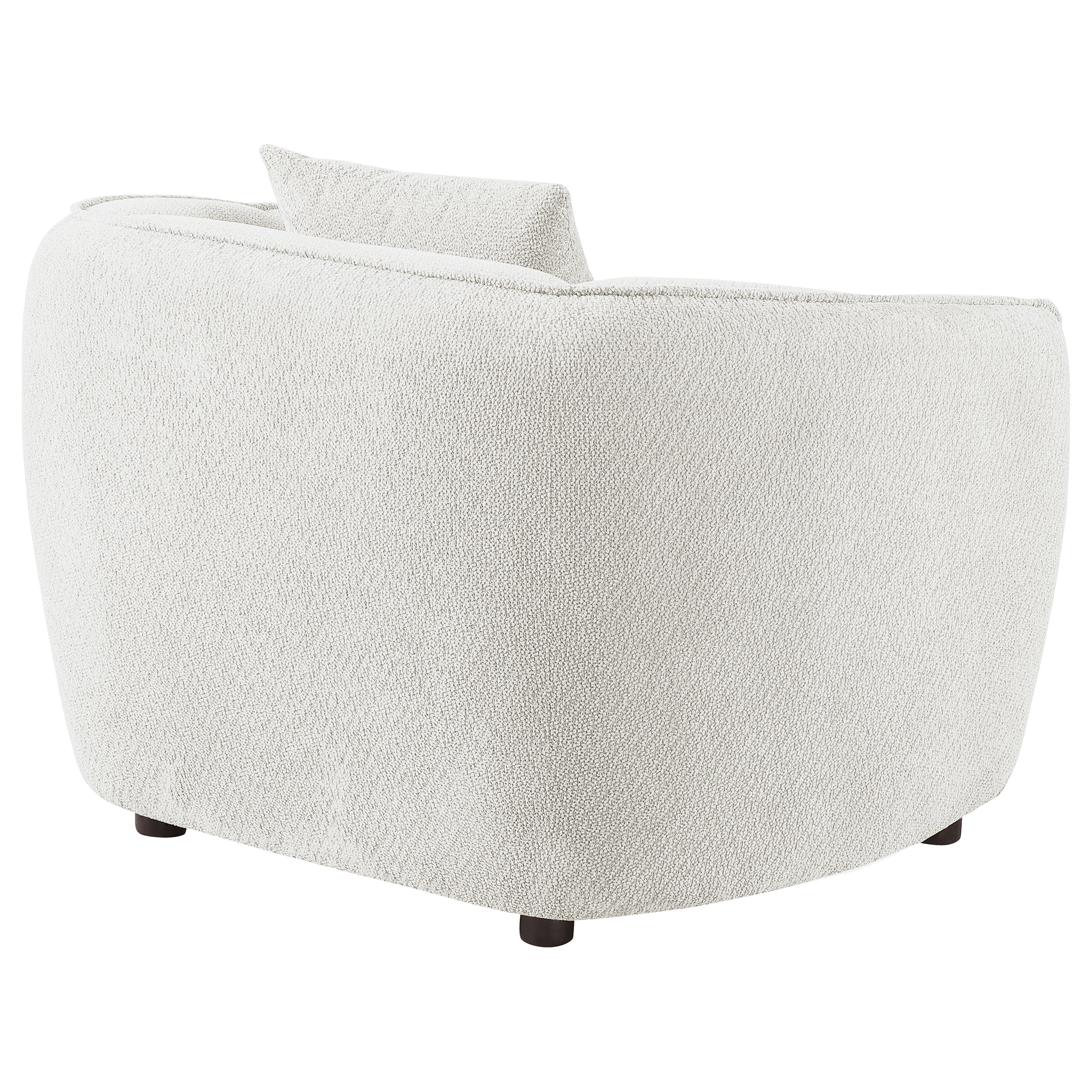 Aleisha Chenille Upholstered Accent Chair Ivory-