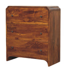Solid Wood Newton Chest, 3-Drawers, Chestnut
