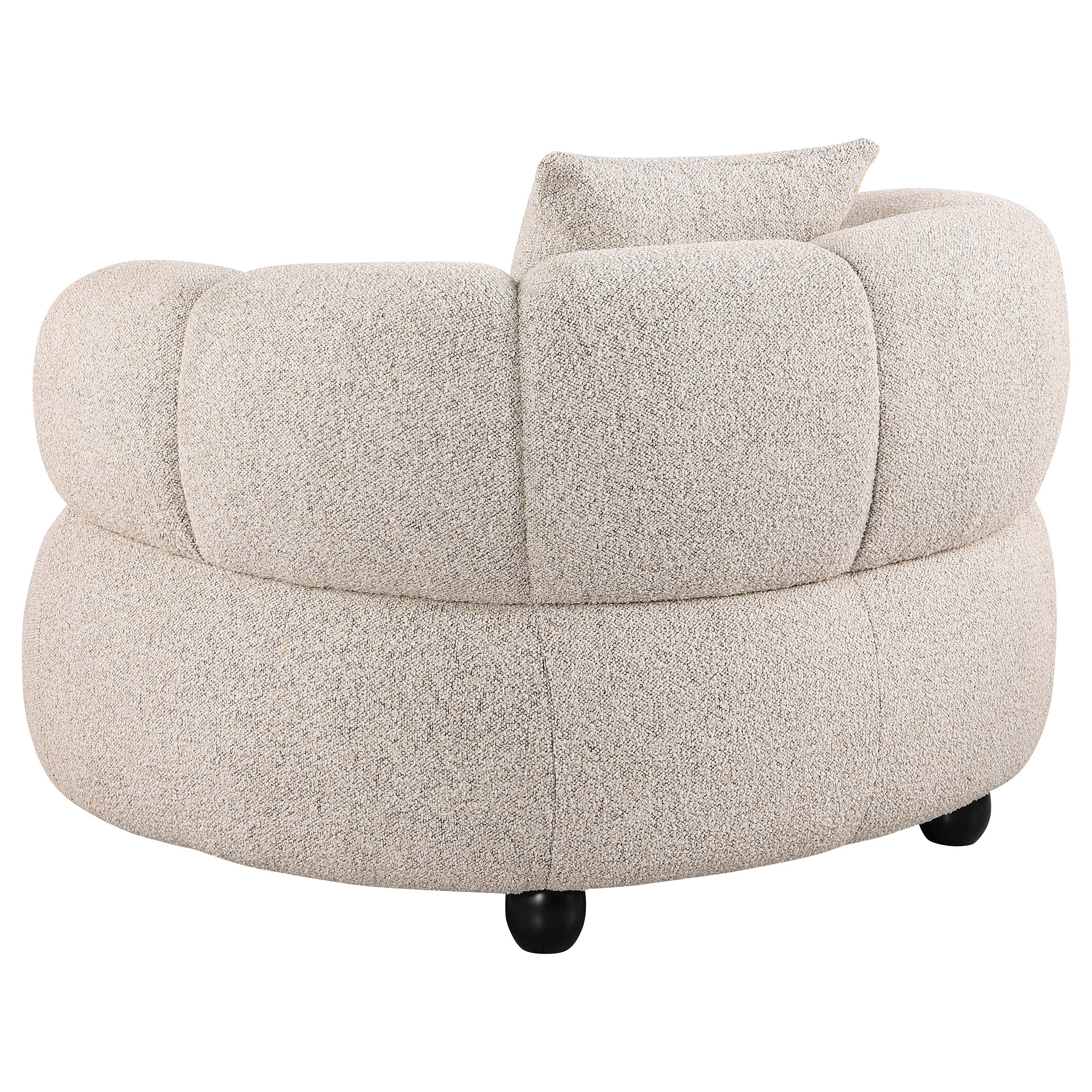 Whitney Contemporary Channel Tufted Boucle Upholstered Accent Chair-