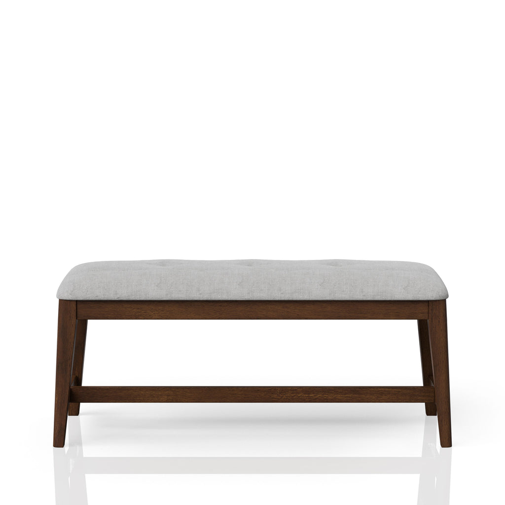 Backless Upholstered Dining Bench Mid-Century Seating