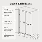 Semi-Frameless Double Sliding Shower Door