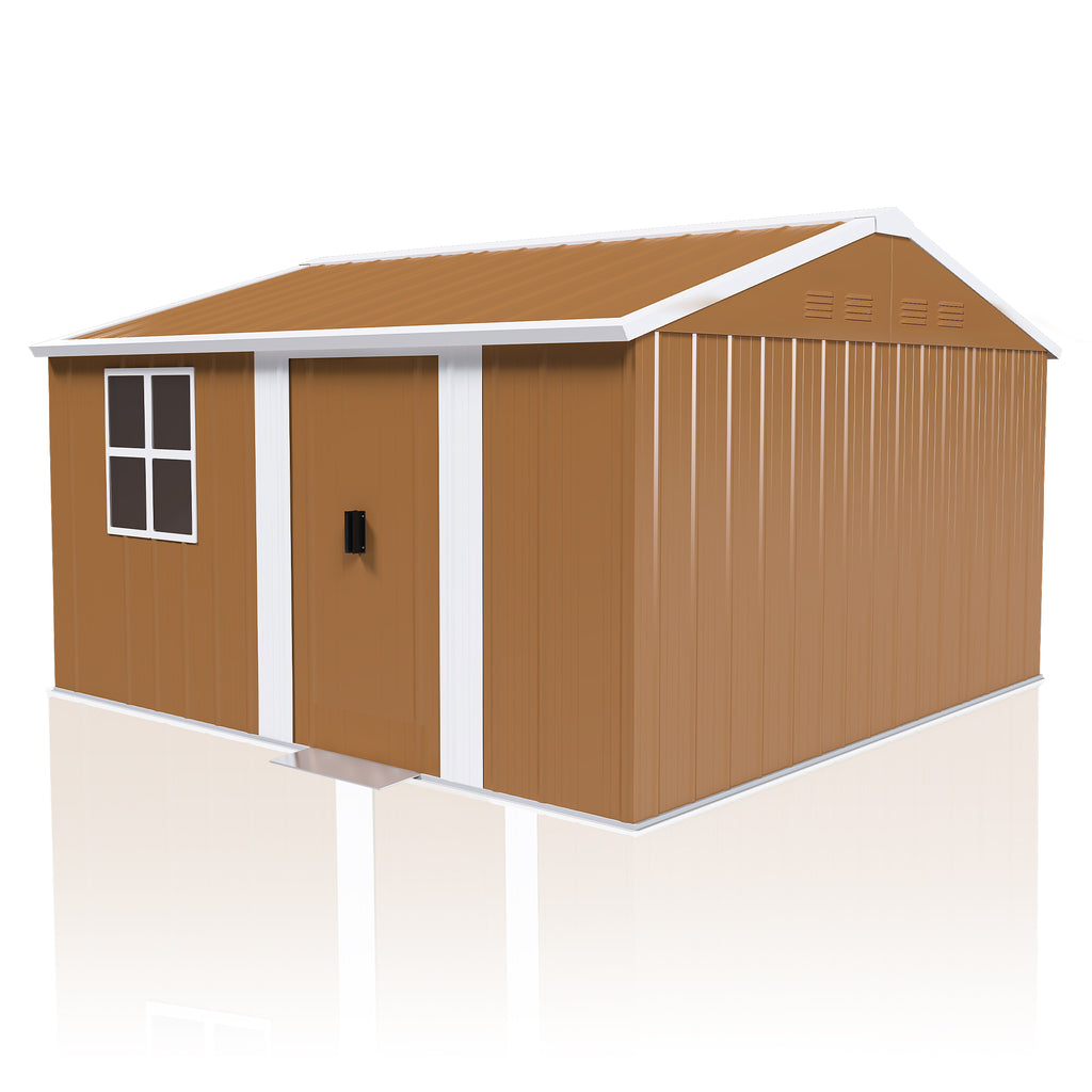 12x10 FT Heavy-Duty Metal Storage Shed