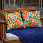 4 Pack Outdoor Pillow Covers – Tropical Palm Leaves