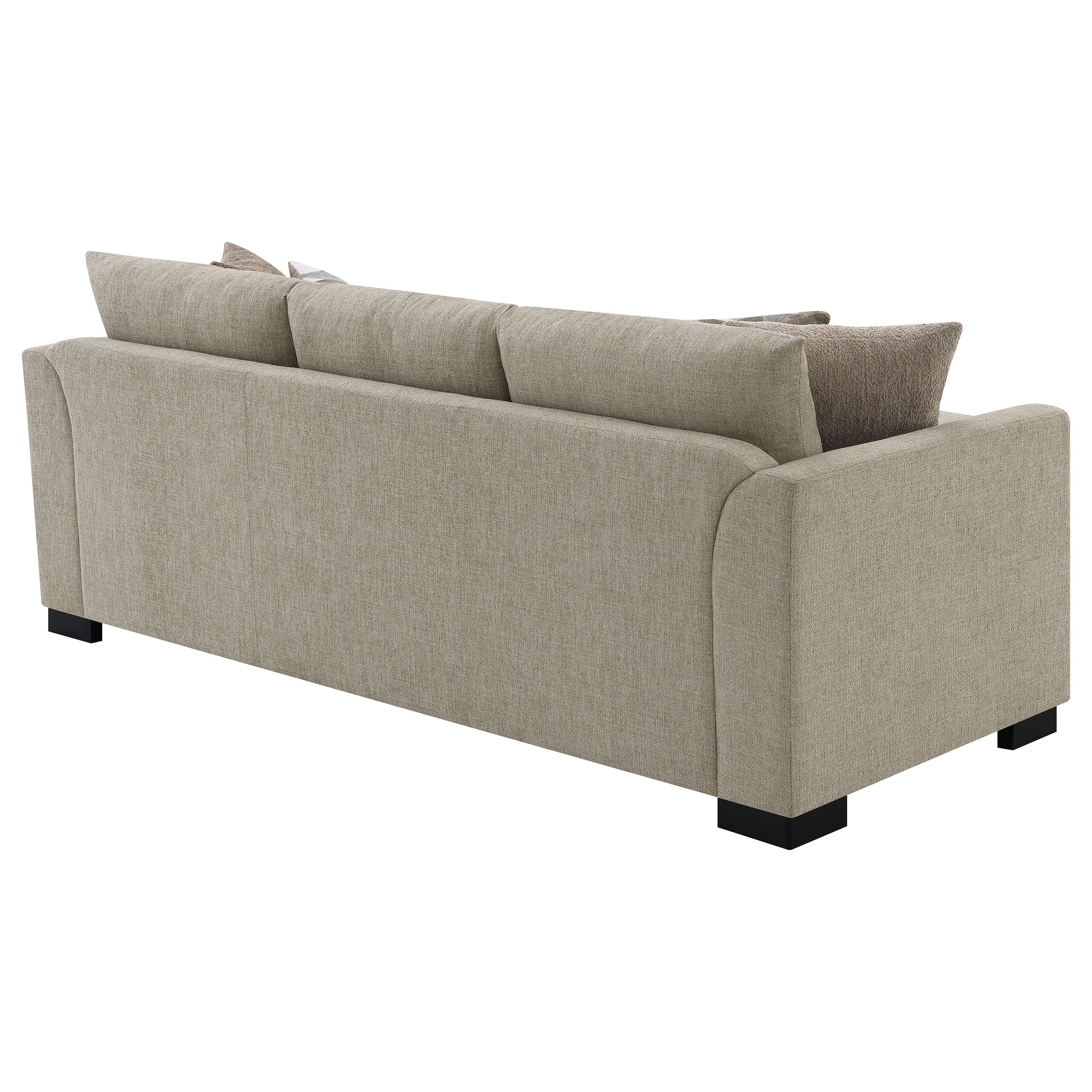 Storey Upholstered Sleeper Sectional Chaise Sofa Camel-