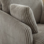 40.55"W Swivel Accent Chair with 2 Throw Pillows