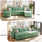 Modern Sectional Sofa U-shaped Sleeper Sofa