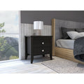 Breeze Four-Legged Modern Bedroom Nightstand with Two Drawers