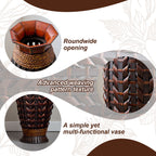 Handwoven Bamboo Vase