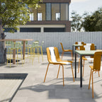 Summer 4-Pack Modern Striped Color Block Chairs