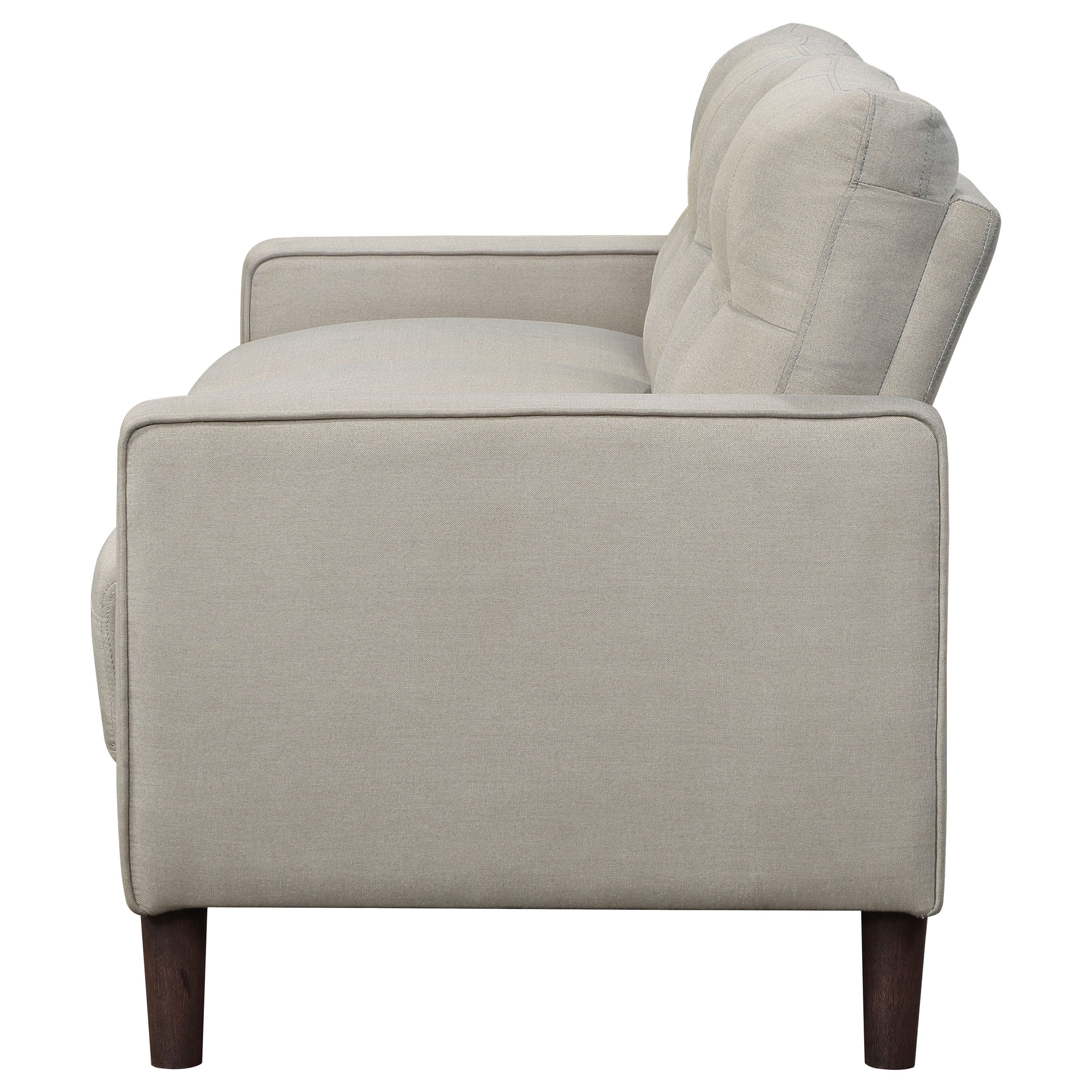 Bowen Upholstered Track Arm Tufted Sofa Beige-