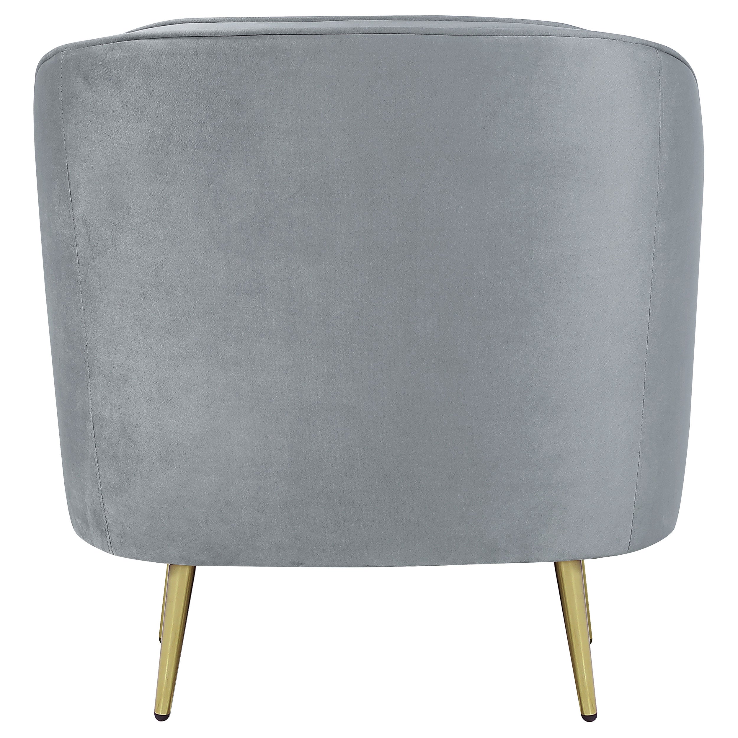 Sophia Upholstered Channel Tufted Barrel Accent Chair Grey-CoasterEssence