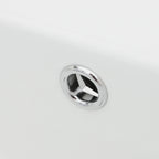 21"x12" Wall-Mounted Rectangular Ceramic Bathroom Sink