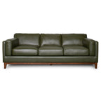 Raleigh Sustainable Wood 3-Seater Top Grain Genuine Leather Sofa
