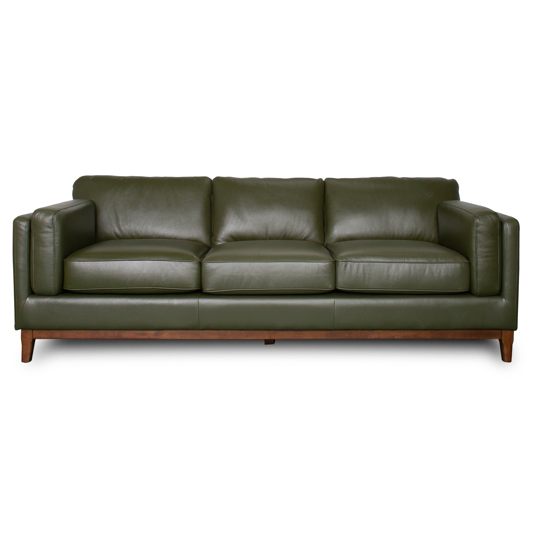 Raleigh Sustainable Wood 3-Seater Top Grain Genuine Leather Sofa