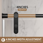 Matte Frameless Sliding Shower Door 56"-60" W x 75" H