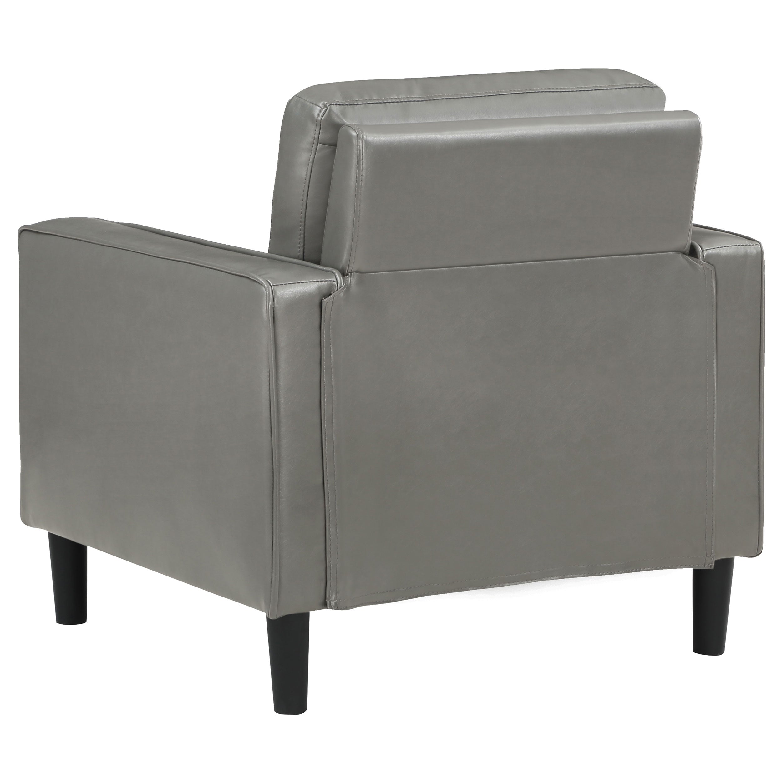 Ruth Upholstered Track Arm Accent Chair Grey-
