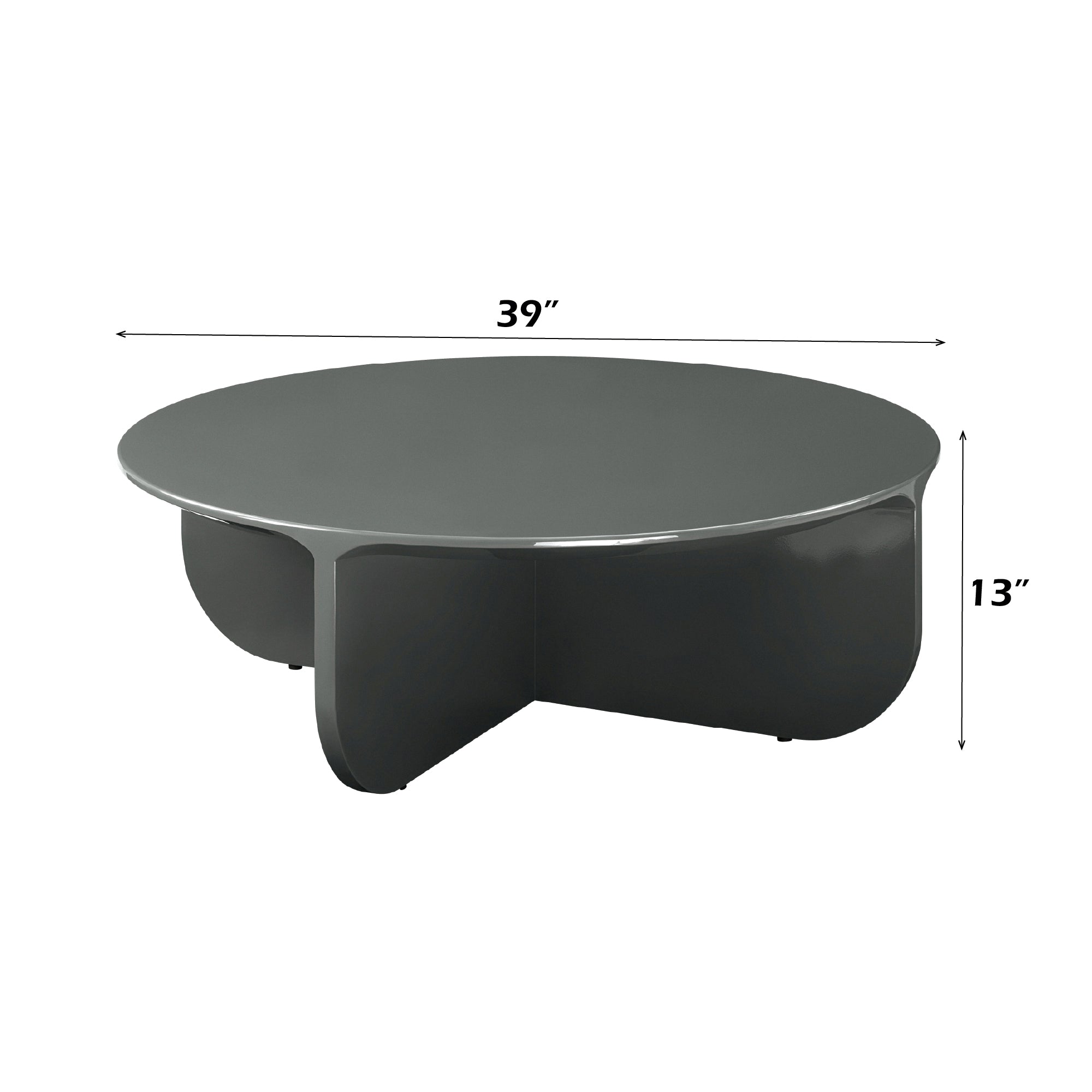 Lamond Dark Olivish High Gloss Coffee Table