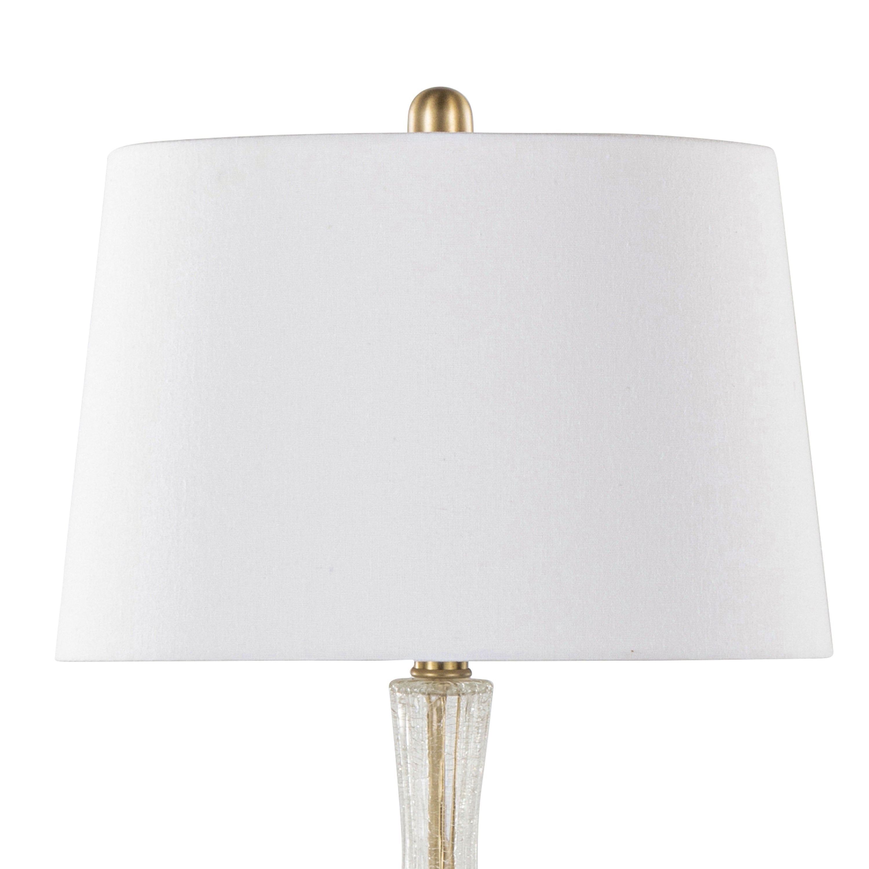 Jenny 27' Contemporary Glass Table Lamp Set of 2