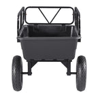 Dump Trailer 500 lbs 10 Cu. Ft Tow Behind Plastic Garden ATV Trailer Cart
