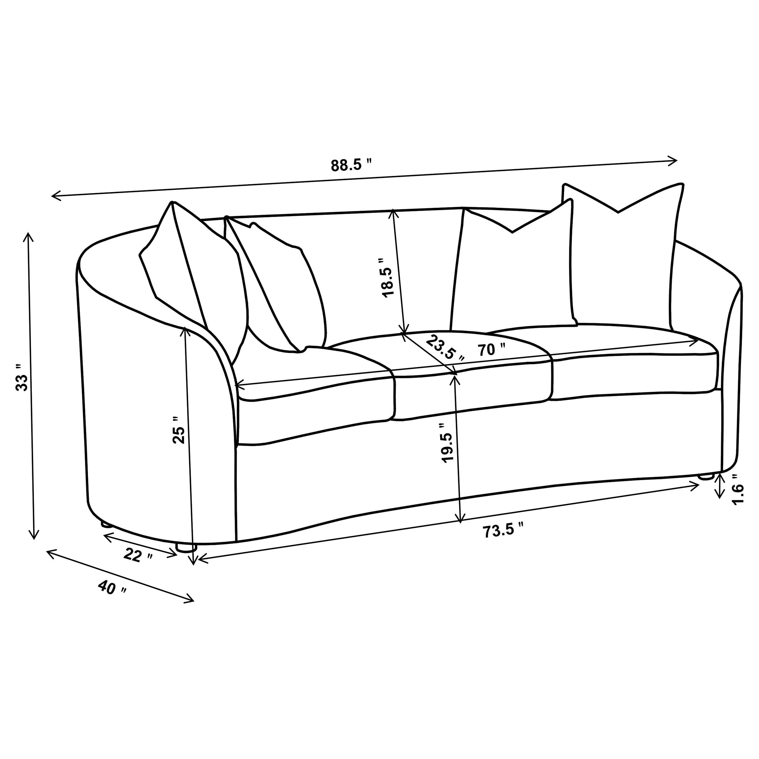 Rainn Boucle Upholstered Sloped Arm Sofa Latte-CoasterEssence