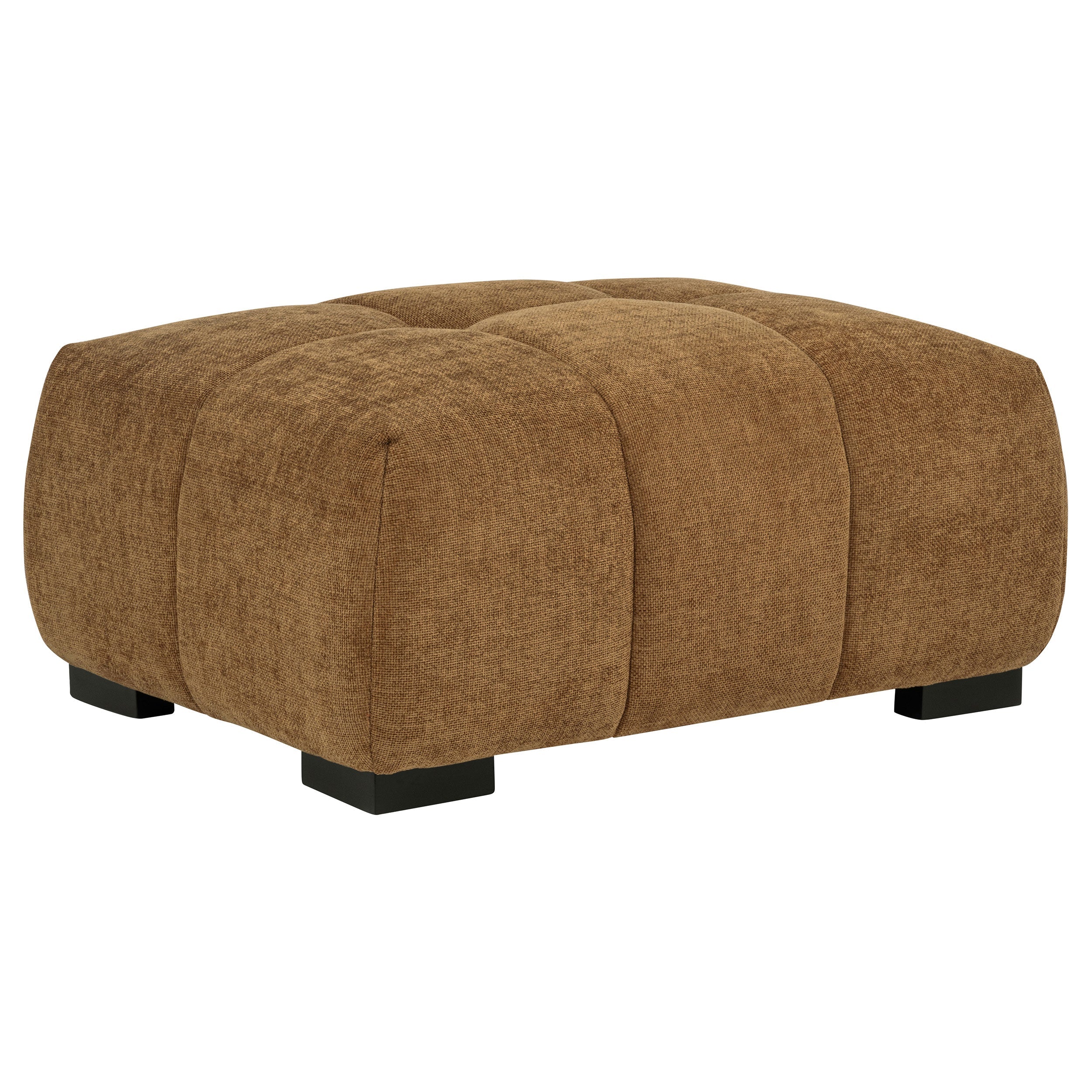 Octavia Upholstered Rectangular Ottoman Amber-