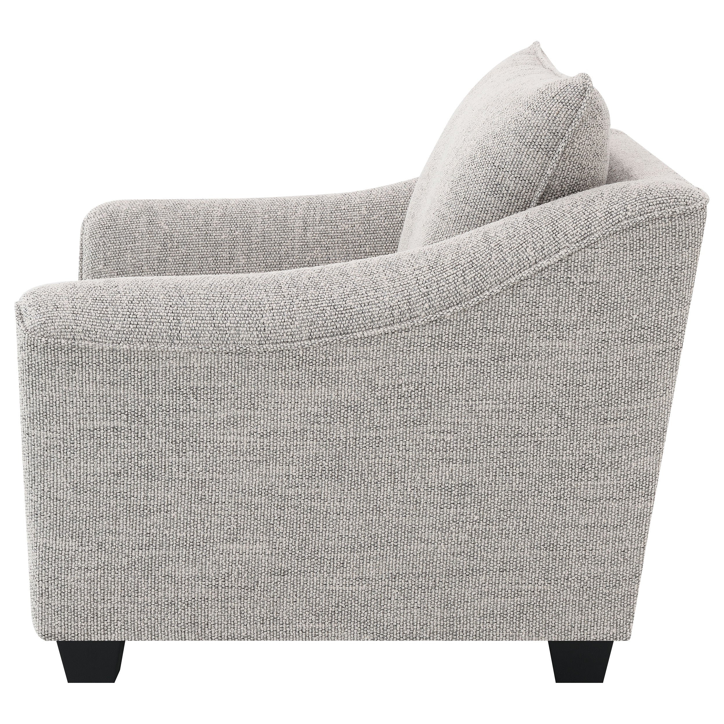 Tomkins Boucle Upholstered Chair Light Grey-
