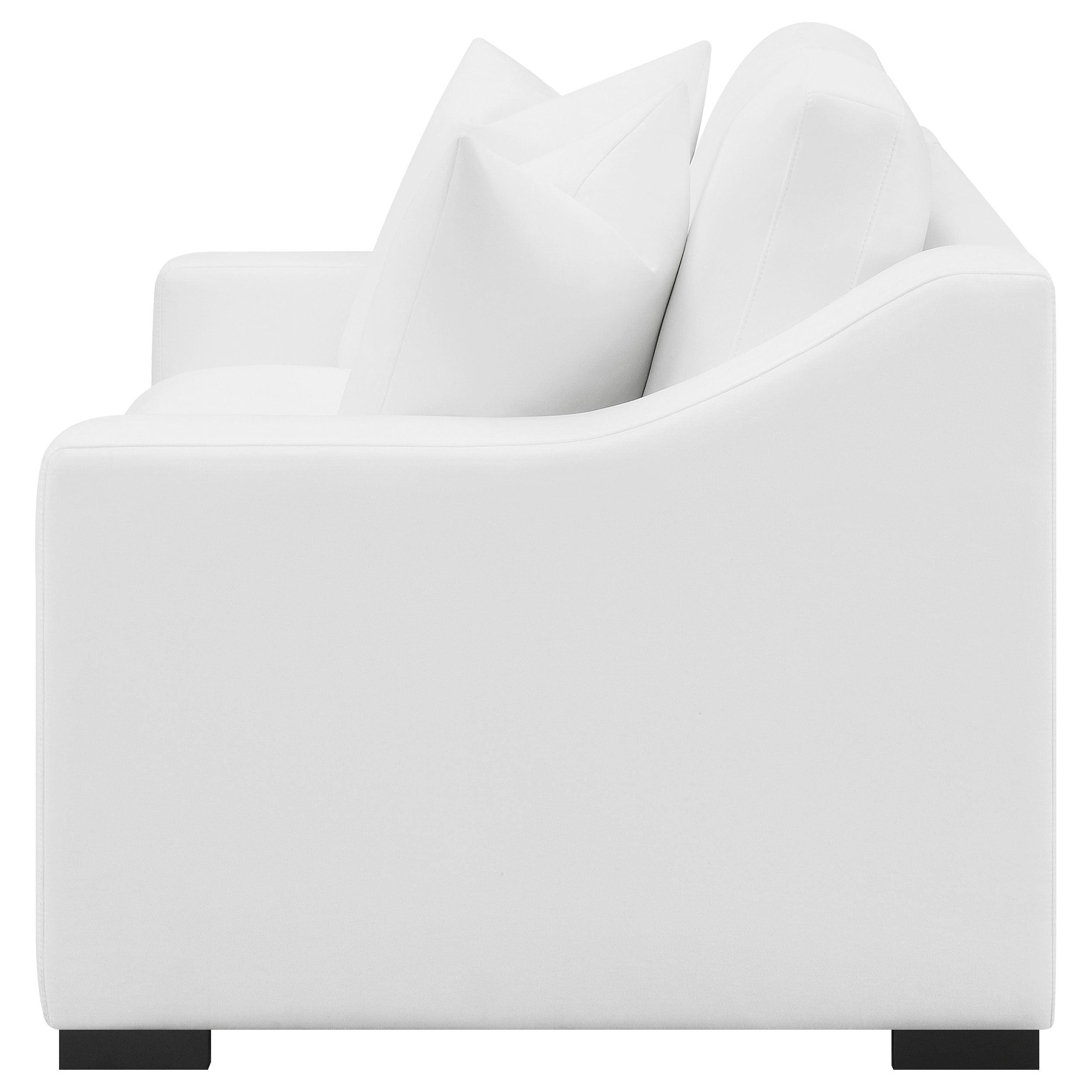 Ashlyn Upholstered Sloped Arm Loveseat White-CoasterElevations