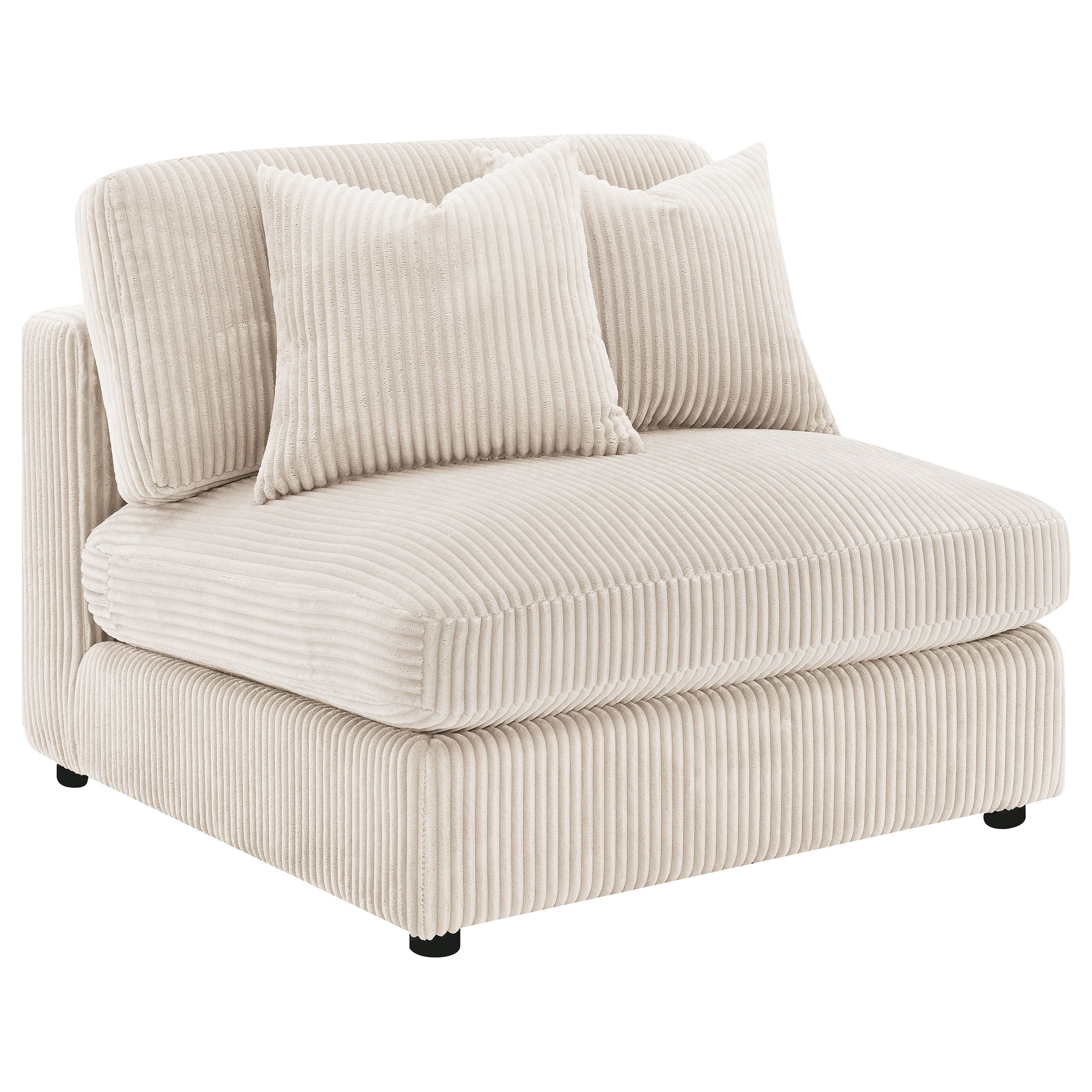 Blaine Upholstered Armless Chair Sand-