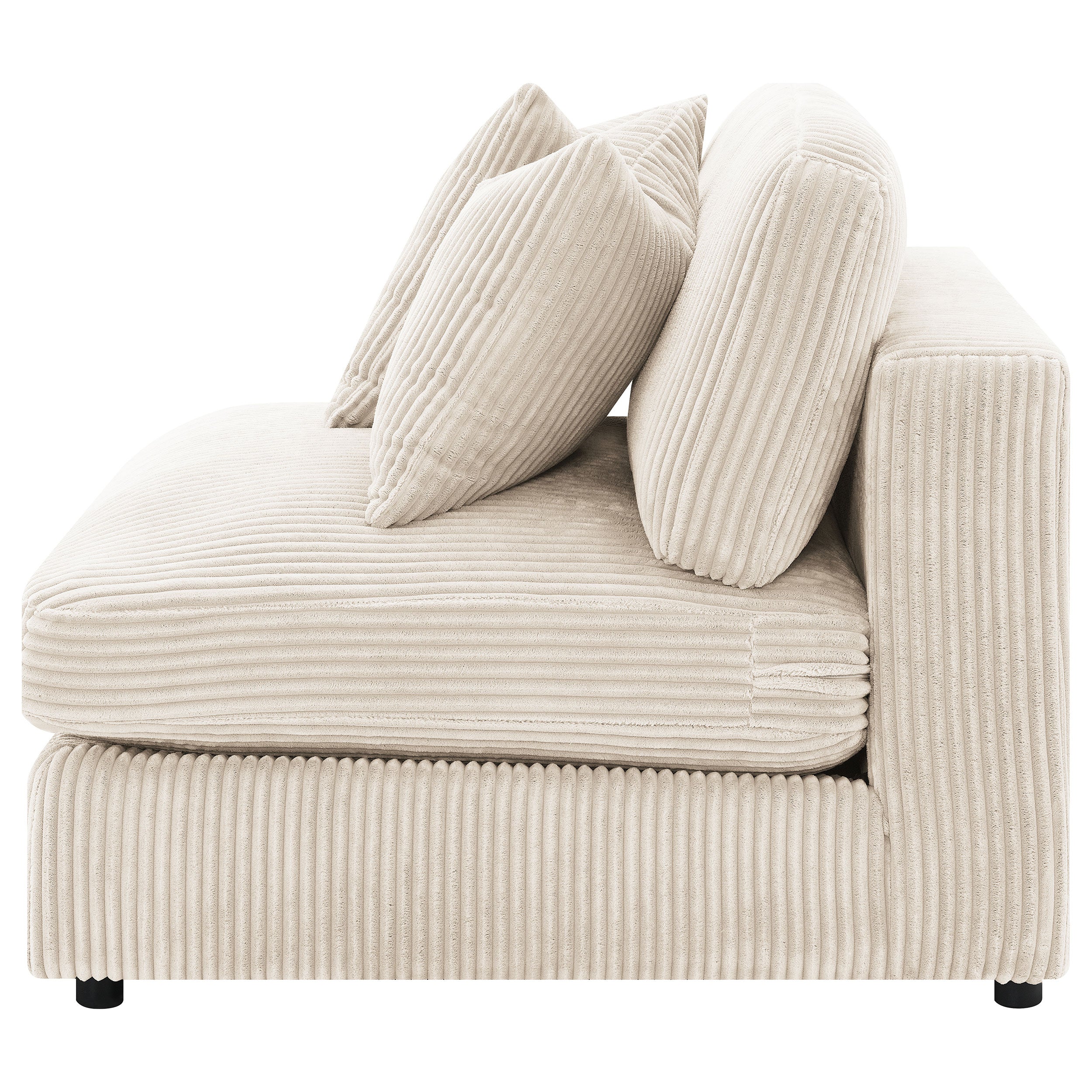 Blaine Upholstered Armless Chair Sand-
