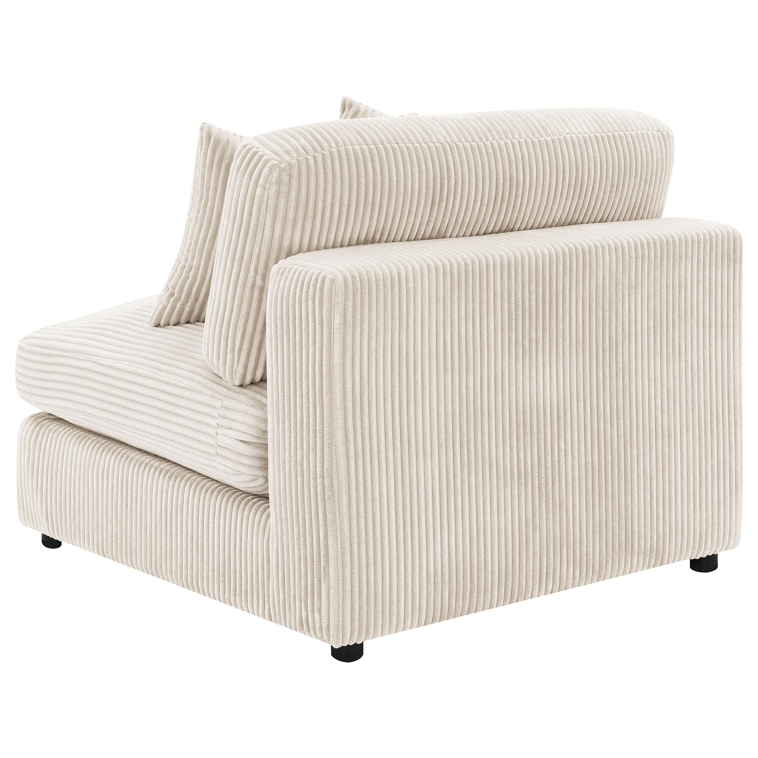 Blaine Upholstered Armless Chair Sand-