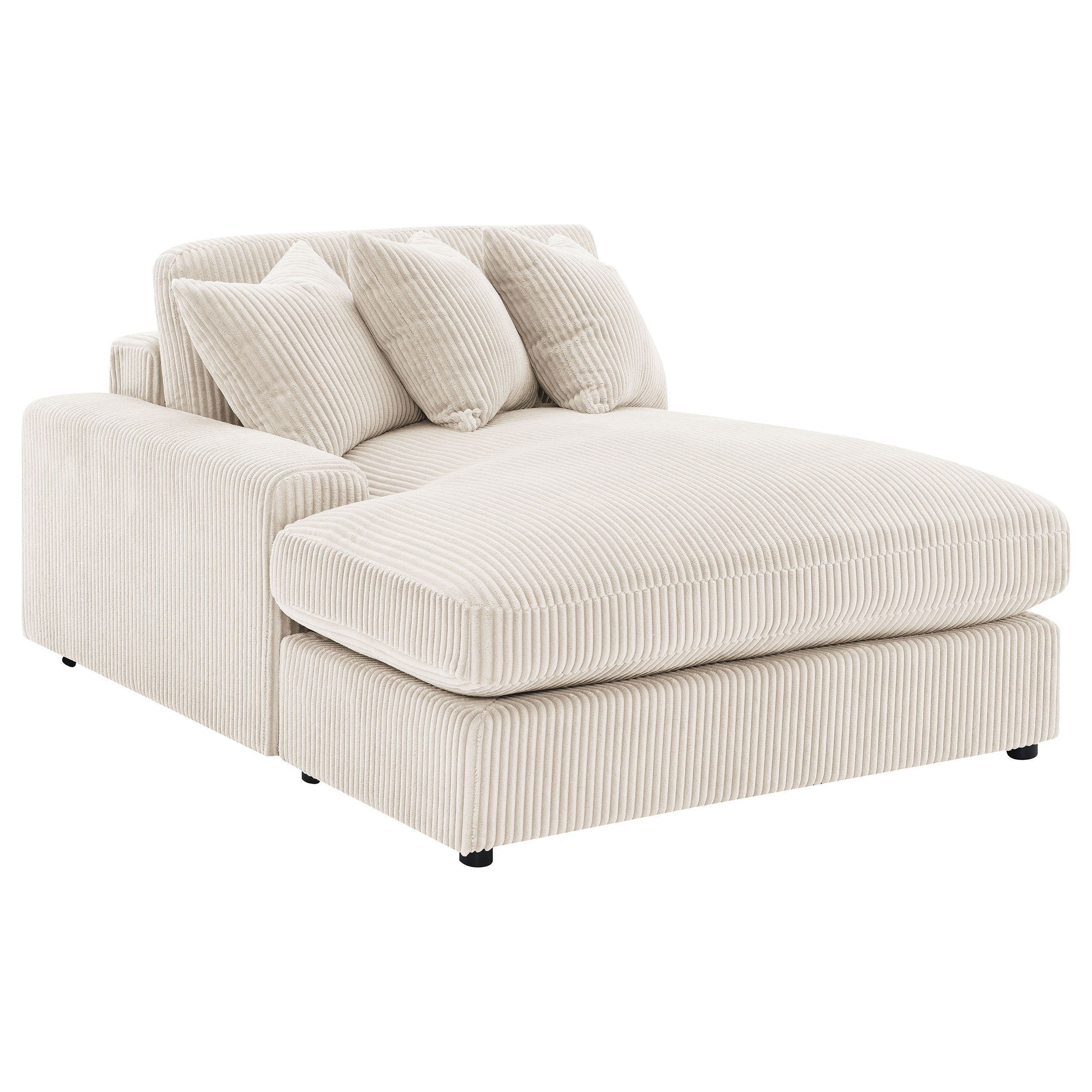 Blaine Upholstered Reversible Chaise Sectional Sofa Sand-