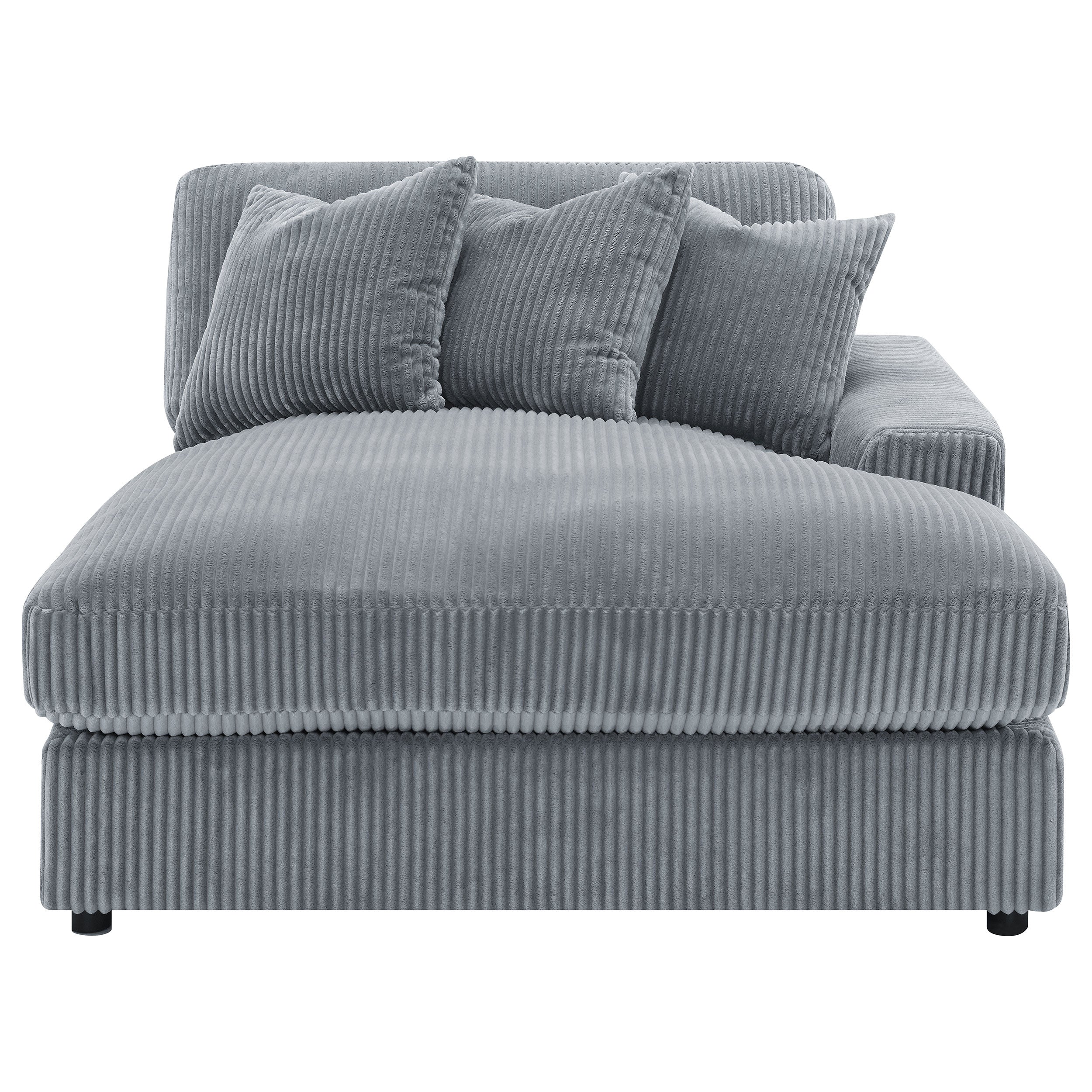 Blaine Upholstered Reversible Chaise Sectional Sofa Fog-