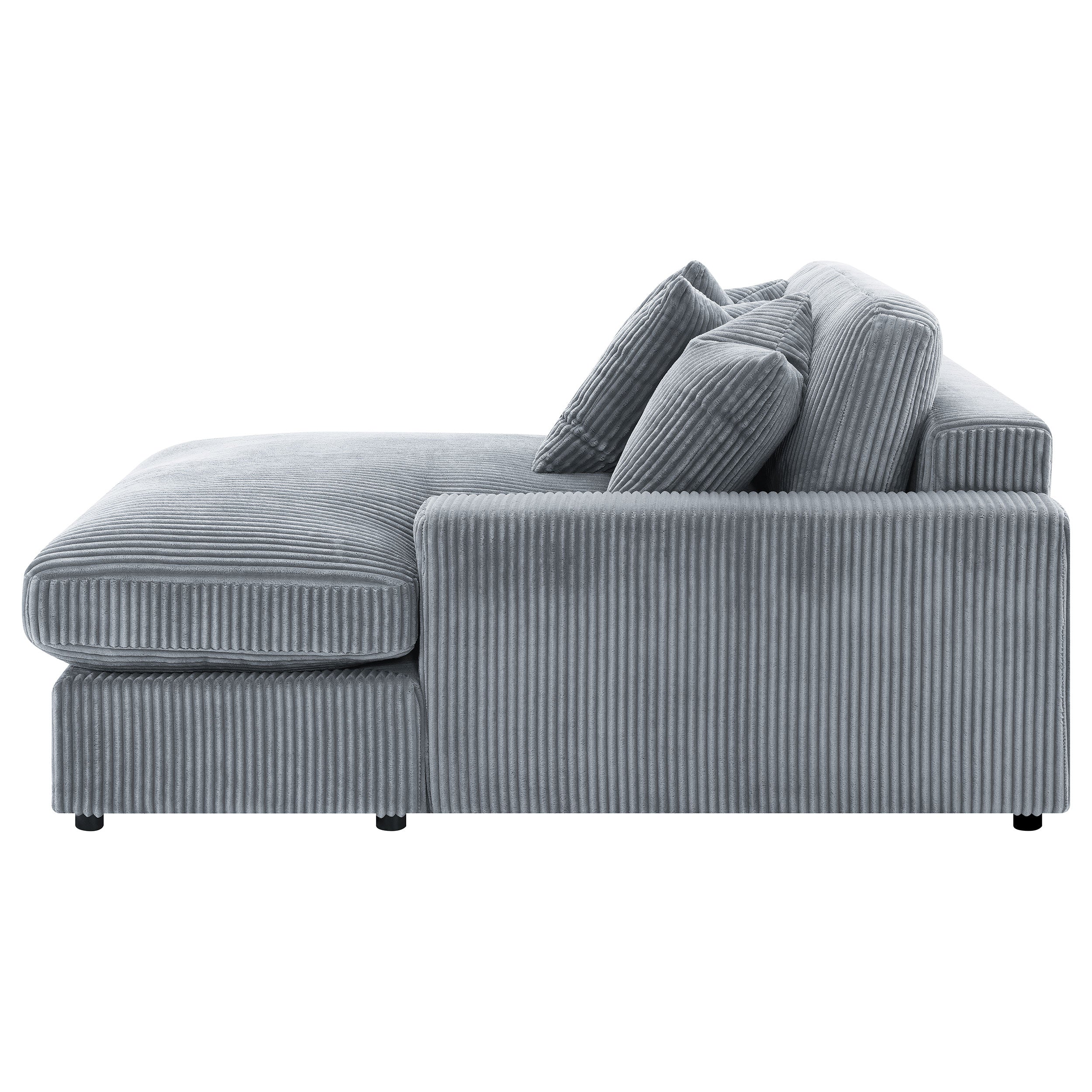 Blaine Upholstered Reversible Chaise Sectional Sofa Fog-CoasterElevations