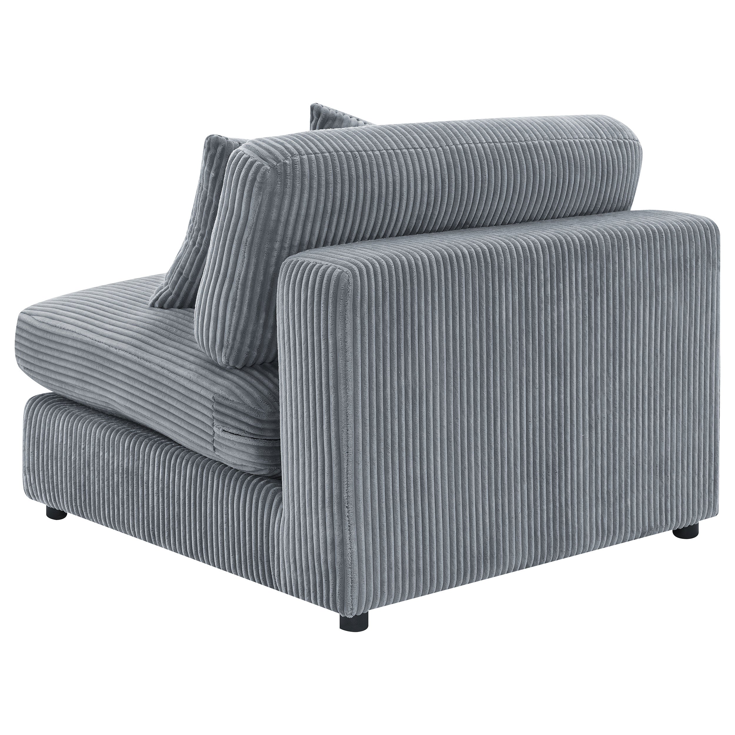 Blaine Upholstered Armless Chair Fog-