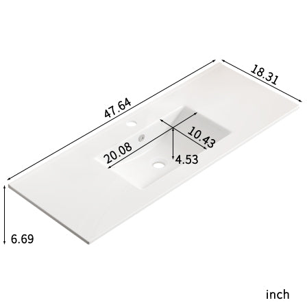 Ceramic Bathroom Sink – Thin Edge Vanity Basin