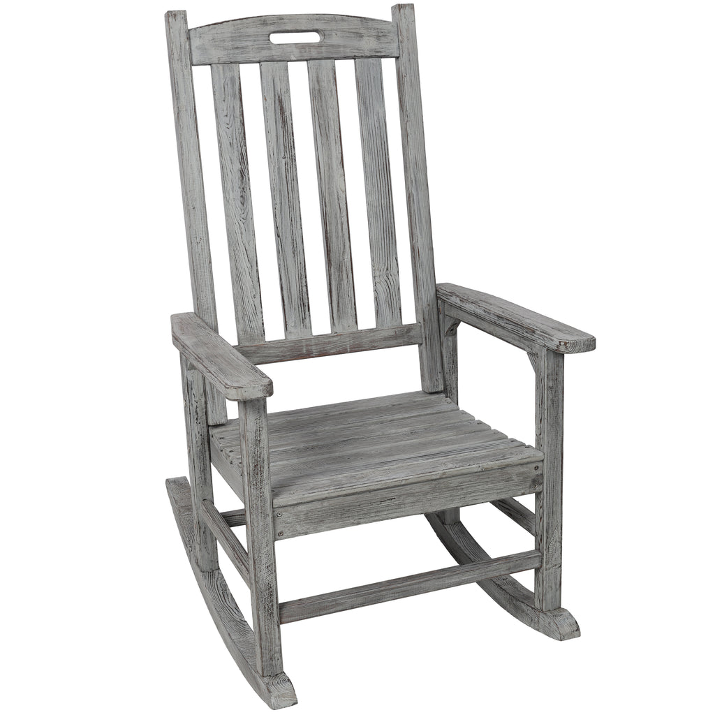 Wooden Oversized Porch Rocker Chair