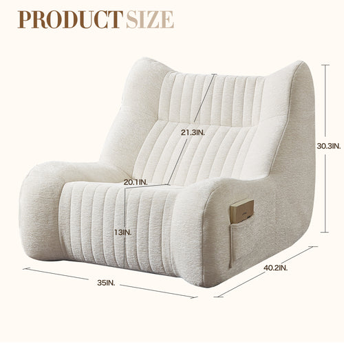 Bean Bag Chair for Adults with Armrests