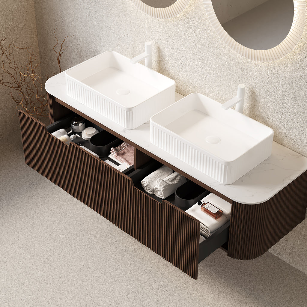 Dina 60" Bathroom Vanity & Sinks