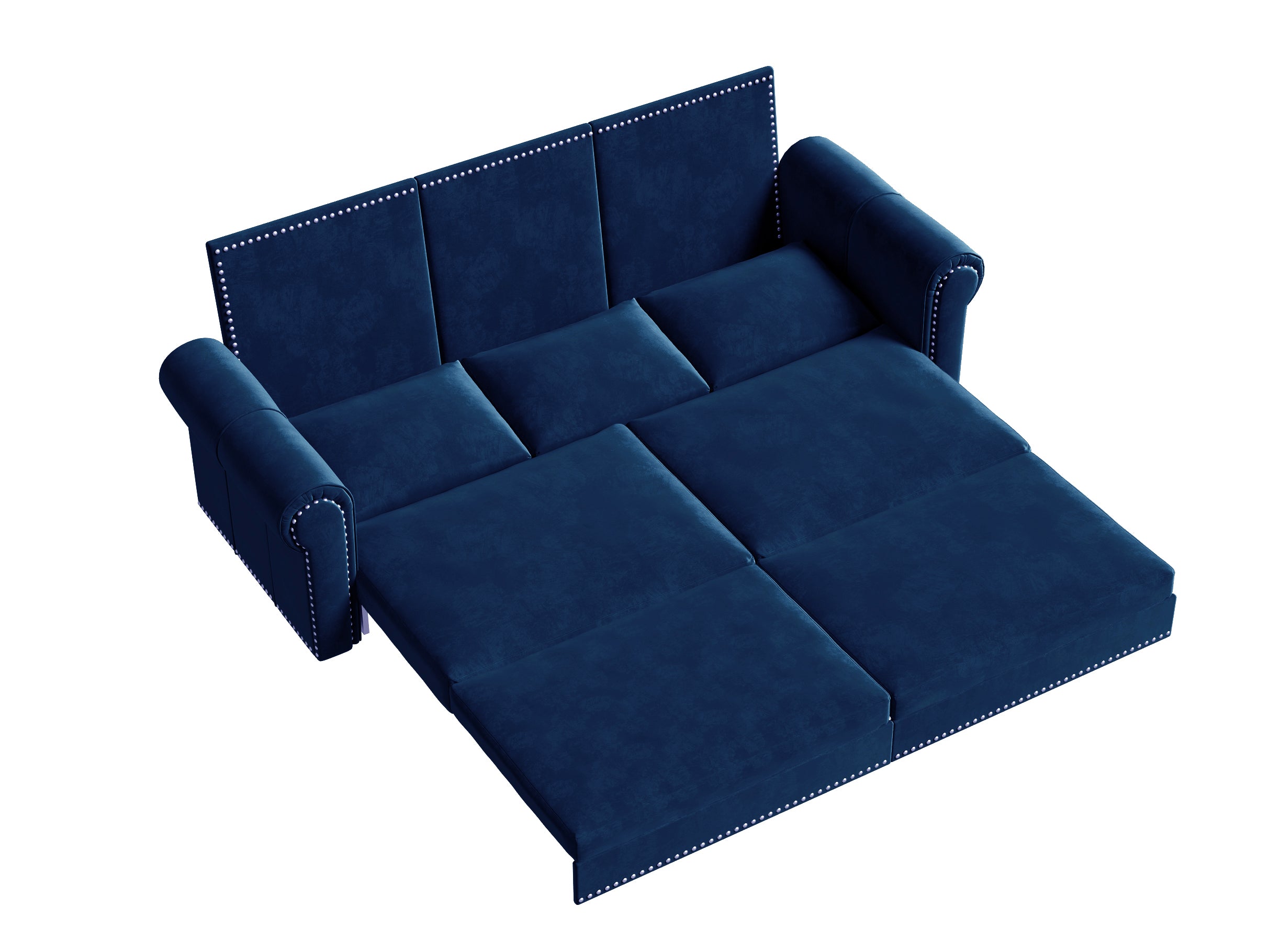 Chesterfield Sofa: 93.7" King Pull Out Sofa Bed