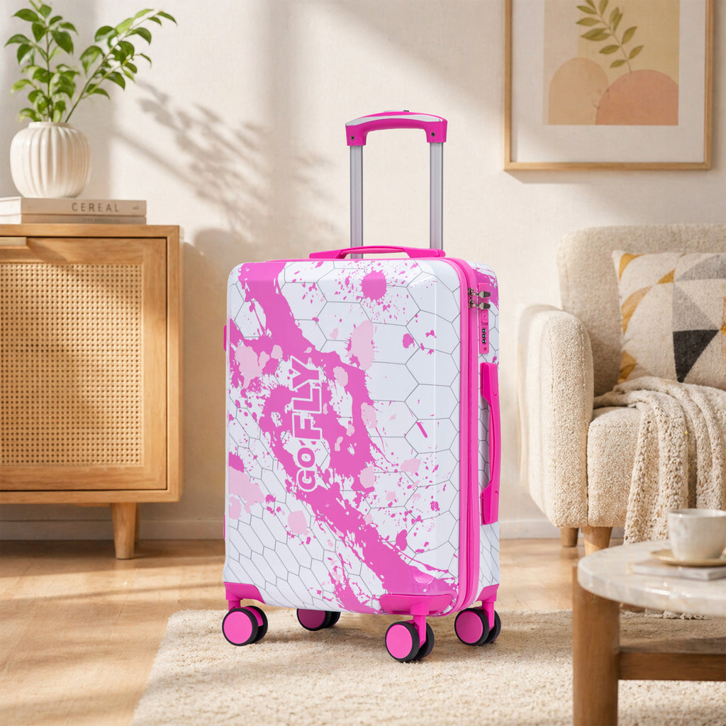 20 Inch PC Spinner Wheel Luggage - Pink